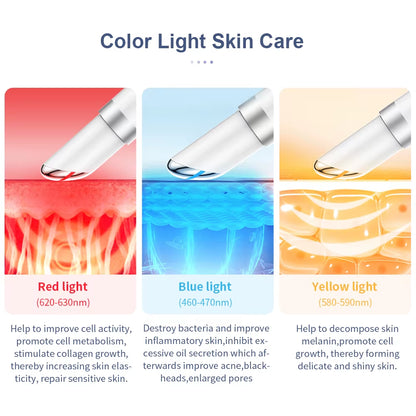 EMS Electric Eye Massager Microcurrent Skin Lifting Reduce Eye Wrinkles Remove Dark Circles Hot Vibration Beauty Device